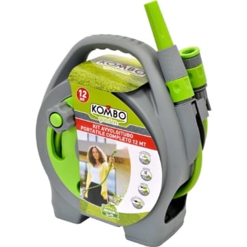 AVVOLGITUBO PORTATILE LOT COMPLETO 12 METRI DI TUBO DIMENSIONI 27X16X29 CM  ORDINARE E ORGANIZZARE IL TUO BALCONE E GIARDINO OKP