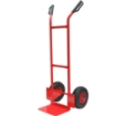 CARRELLO PORTAPACCHI IN ACCIAIO PIATTAFORMA 35X20 MAX 200 KG 200KG - APERTO 110X53X48 RUOTE PNEUMATICHE 26 CM OKP