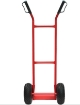 CARRELLO PORTAPACCHI IN ACCIAIO PIATTAFORMA 35X20 MAX 200 KG 200KG - APERTO 110X53X48 RUOTE PNEUMATICHE 26 CM OKP