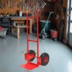 CARRELLO PORTAPACCHI IN ACCIAIO PIATTAFORMA 35X20 MAX 200 KG 200KG - APERTO 110X53X48 RUOTE PNEUMATICHE 26 CM OKP