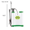 SPRUZZATORE A PRESSIONE CON SERBATOIO DA 16 LITRI POMPA A SPALLA GRANDE PRESSIONE OPERATIVA 2-3 BAR TUBO 125 CM PESO 2 KG OKP