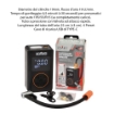 COMPRESSORE ARIA PORTATILE CORDLESS 8V  IN ABS E METALLO BATTERIA 14,8 WH 2000 MAH TEMPO DI GONFIAGGIO: 6,5 MINUTI OKP