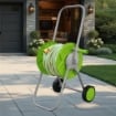 CARRELLO PER IRRIGAZIONE CON CARRELLO AVVOLGITUBO IN ACCIAIO ZINCATO CON RUOTE OKP
