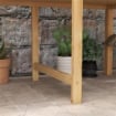 ORTO RIALZATO CON 2 FORI DI DRENAGGIO E SACCA IN TESSUTO NON TESSUTO IN LEGNO DI ABETE 115X55X80 CM