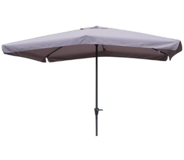 MAURY'S OMBRELLONE DA GIARDINO RETTANGOLARE 3 X 2 MT IN COLORE GRIGIO