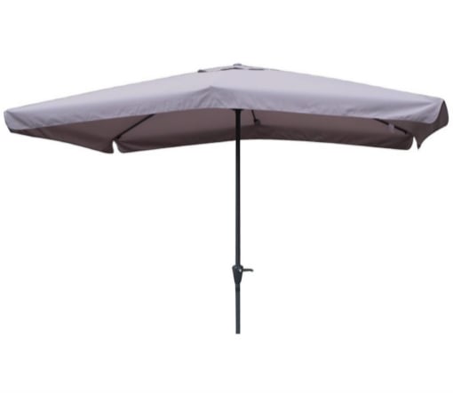 MAURY'S OMBRELLONE DA GIARDINO RETTANGOLARE 3 X 2 MT IN COLORE GRIGIO