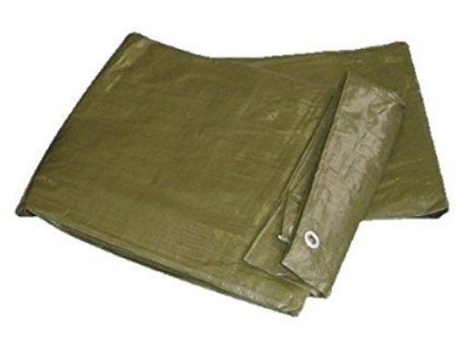 MAURY'S TELONE 3X4MT PER COPERTURA IN POLIETILENE LEGGERO OCCHIELLATO ANTISTRAPPO VERDE