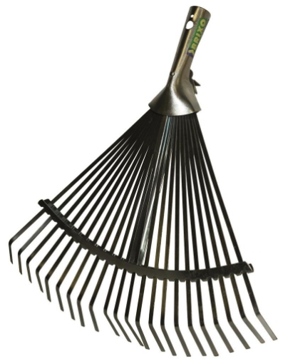 RASTRELLO PER PRATO 22 DENTI IN ACCIAIO AL CARBONIO ZINCATO AGEVOLE REGOLAZIONE 44 CM OKX