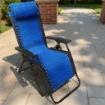 MAURY'S SDRAIO GRAVITA' ZERO 173 X 65 X H 109 CM IN COLORE BLU