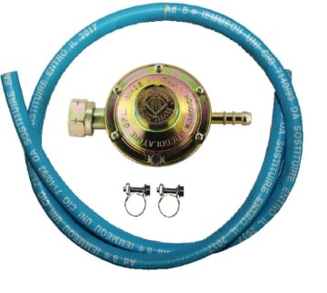 REGOLATORE GAS TARATURA FISSA TUBO 50 CM IDEALE PER STUFE E GAS OKX