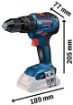BOSCH PROFESSIONAL TRAPANO A PERCUSSIONE GSB 18VOLT 4 AMPERE