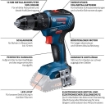 BOSCH PROFESSIONAL TRAPANO A PERCUSSIONE GSB 18VOLT 4 AMPERE