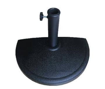 BASE PER OMBRELLONE DA MURO MEZZA LUNA
