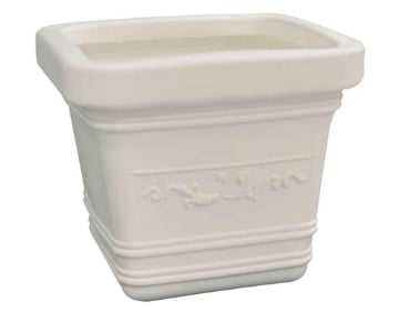 OK PRESTIGE VASO QUADRATO IN RESINA 40 X 34 CM BIANCO