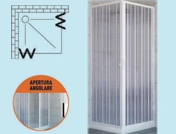 OK BRIXO MARLIN BOX DOCCIA IN PVC 90 X 90 CM