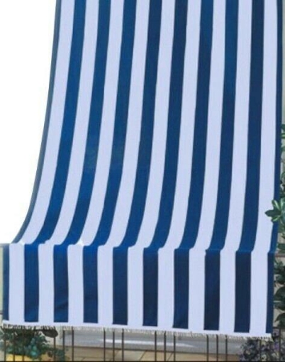 MEDITERRANEA TENDA DA SOLE 140 X 300 BIANCO/BLU