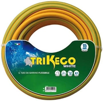 TRIKECO WHITE TUBO DA IRRIGAZIONE MAGLIATO A 4 STRATI ROTOLO DI 50 METRI