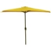 OMBRELLONE MEZZALUNA DA MURO IN ALLUMINIO COLORE GIALLO 300 X 150 X H 250 CM