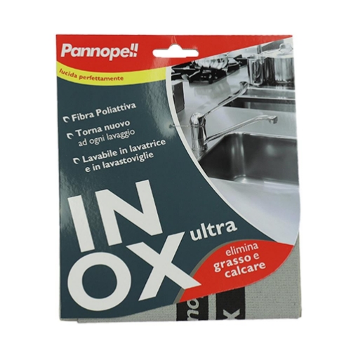 EUDOREX PANNO LUCIDA PERFETTAMENTE IN MATERIALE INOX ULTRA ELIMINA GRASSO E CALCARE OKX