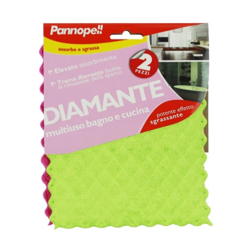 PANNO MULTIUSO BAGNO E CUCINA ASSORBE E SGRASSA POTENTE EFFETTO SGRASSANTE 2 PZ OKX