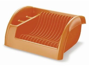 SCOLAPIATTI MATERIALE IN PLASTICA COLORAZIONE ARANCIONE 31X24X16 CM OKX