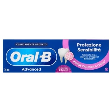 ORAL-B DENTIFRICIO ADVANCED PROTEZIONE SENSIBILITÀ AZIONE CHE DURA A LUNGO 75 ML OKX