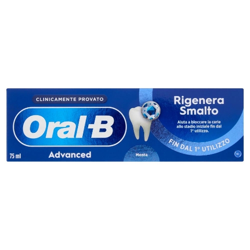 ORAL-B DENTIFRICIO ADVANCED RIGENERA SMALTO FIN DAL 1° UTILIZZO ALLA MENTA 75 ML OKX