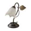 CILENTO LUME DESIGN MODERNO IN METALLO COLORE MARRONE E ORO E14 1 LUCE 46 WATT 14X14X40 CM