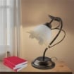 MARA LUME DESIGN MODERNO IN METALLO COLORE MARRONE E ORO E14 1 LUCE 46 WATT 14X14X40 CM