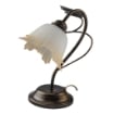 MARA LUME DESIGN MODERNO IN METALLO COLORE MARRONE E ORO E14 1 LUCE 46 WATT 14X14X40 CM