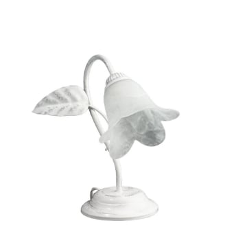 MILANO LUME DESIGN MODERNO IN METALLO COLORE BIANCO E ARGENTO E14 1 LUCE 46 WATT 14X14X40 CM
