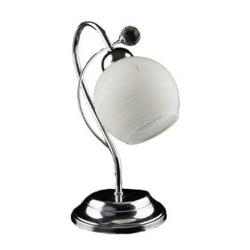 SAMU LUME DESIGN MODERNO IN METALLO COLORE CROMATO E14 1 LUCE 46 WATT 14X14X40 CM