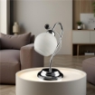SAMU LUME DESIGN MODERNO IN METALLO COLORE CROMATO E14 1 LUCE 46 WATT 14X14X40 CM