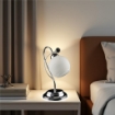 SAMU LUME DESIGN MODERNO IN METALLO COLORE CROMATO E14 1 LUCE 46 WATT 14X14X40 CM