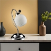 SAMU LUME DESIGN MODERNO IN METALLO COLORE CROMATO E14 1 LUCE 46 WATT 14X14X40 CM