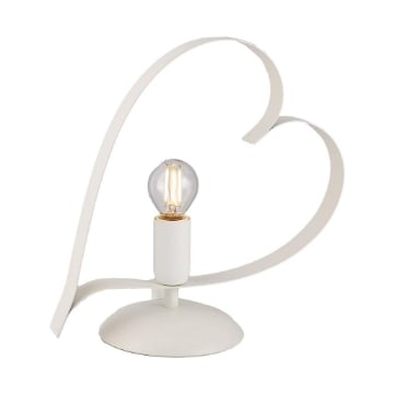 TRENDY LUME DESIGN MODERNO IN METALLO COLORE BIANCO E14 1 LUCE 46 WATT 14X14X35 CM