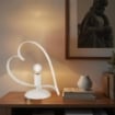 TRENDY LUME DESIGN MODERNO IN METALLO COLORE BIANCO E14 1 LUCE 46 WATT 14X14X35 CM