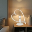 TRENDY LUME DESIGN MODERNO IN METALLO COLORE BIANCO E14 1 LUCE 46 WATT 14X14X35 CM