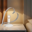 TRENDY LUME DESIGN MODERNO IN METALLO COLORE GRIGIO E14 1 LUCE 46 WATT 14X14X35 CM
