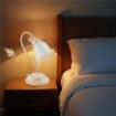 EDEN LUME DESIGN CLASSICO IN METALLO COLORE AVORIO E ORO E14 1 LUCE 46 WATT 14X14X40 CM