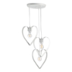 TRENDY LAMPADARIO DESIGN MODERNO IN METALLO COLORE BIANCO E27 1 LUCE 57 WATT 29X29X90 CM
