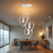 TRENDY LAMPADARIO DESIGN MODERNO IN METALLO COLORE BIANCO E27 1 LUCE 57 WATT 29X29X90 CM