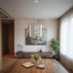 AURORA LAMPADARIO A SOSPENSIONE IN METALLO DESIGN MODERNO COLORE BIANCO E27 1 LUCE 57 WATT 40X30X40 CM