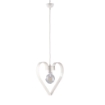 TRENDY LAMPADARIO DESIGN MODERNO IN METALLO COLORE BIANCO E27 3 LUCI 57 WATT 30X50X90 CM