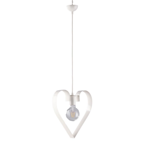 TRENDY LAMPADARIO DESIGN MODERNO IN METALLO COLORE BIANCO E27 3 LUCI 57 WATT 30X50X90 CM