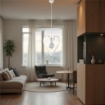 TRENDY LAMPADARIO DESIGN MODERNO IN METALLO COLORE BIANCO E27 3 LUCI 57 WATT 30X50X90 CM