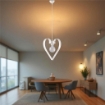 TRENDY LAMPADARIO DESIGN MODERNO IN METALLO COLORE BIANCO E27 3 LUCI 57 WATT 30X50X90 CM