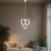 TRENDY LAMPADARIO DESIGN MODERNO IN METALLO COLORE BIANCO E27 3 LUCI 57 WATT 30X50X90 CM