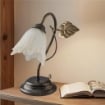 CILENTO LUME DESIGN MODERNO IN METALLO COLORE MARRONE E ORO E14 1 LUCE 46 WATT 14X14X40 CM