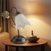 CILENTO LUME DESIGN MODERNO IN METALLO COLORE MARRONE E ORO E14 1 LUCE 46 WATT 14X14X40 CM